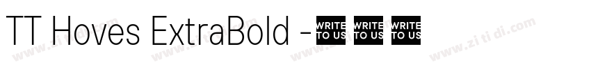TT Hoves ExtraBold 字体转换